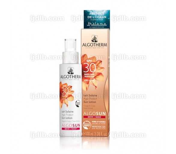 Lait Solaire Age Protect SPF 30 AlgoSun (Visage et Corps) Algotherm - Flacon spray 100ml