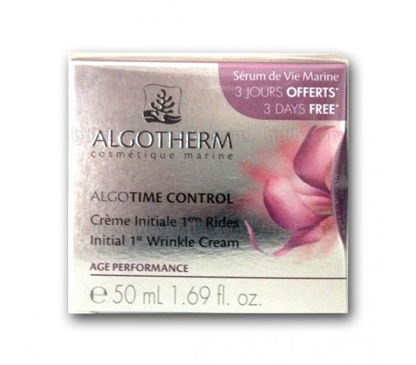 Crème Initiale 1ères Rides Algotime Control Algotherm (à partir de 25 ans) - Pot 50ml