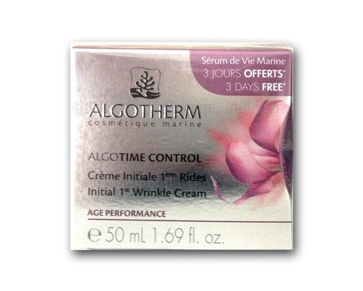 Crème Initiale 1ères Rides Algotime Control Algotherm (à partir de 25 ans) - Pot 50ml
