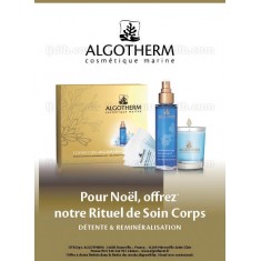 Coffret Spa ALGOMARINE Détente & Reminéralisation Algotherm - 1 Huile 4 Berlingots de Bain 1 Bougie parfumée
